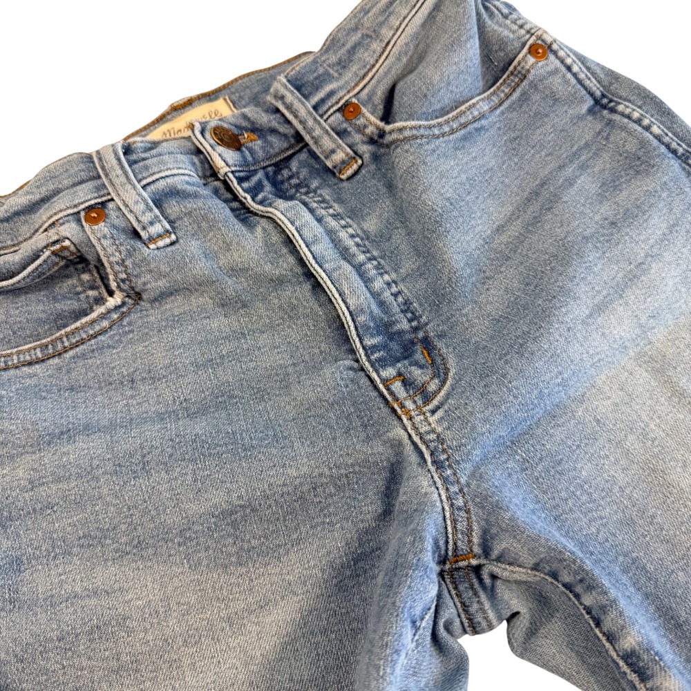 Madewell Stovepipe Jeans Womens 27 Light Wash High Rise‎ Straight Leg Blue Denim